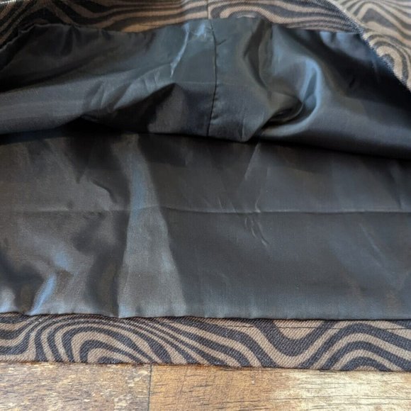 Divided by H&M Women's Brown Geometric Striped Mini Skirt Size 0 Cutout NWT - Picture 5 of 5